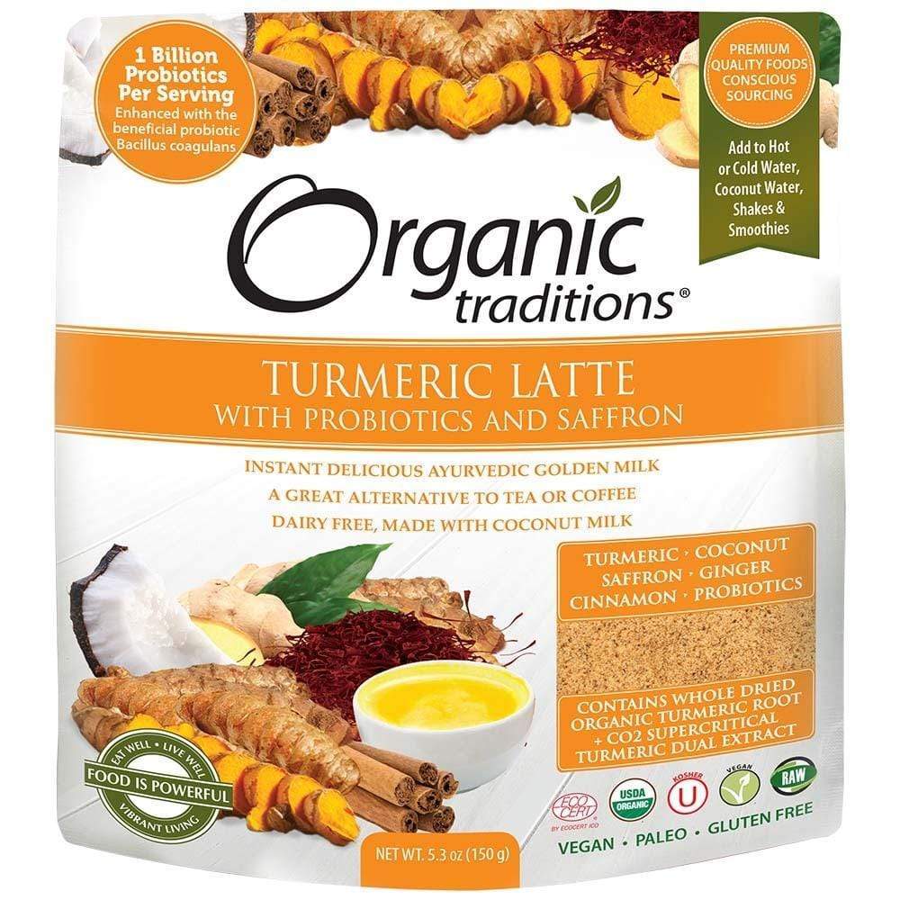 Organic Traditions Turmeric Latte with Probiotics and Saffron