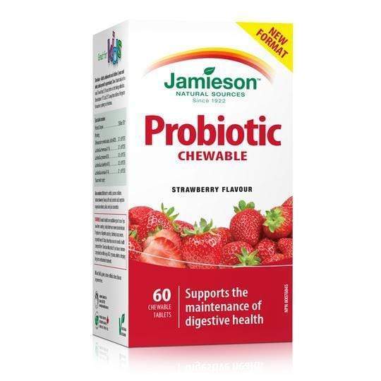 Jamieson Chewable Probiotic Strawberry 60 Tablets