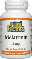 ناتشورال فاكتورز، ميلاتونين 3 مجم، 210 قرص إضافي تحت اللسان