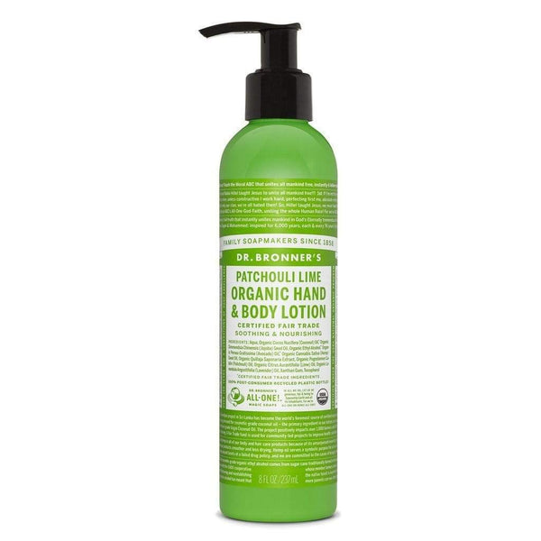 Dr. Bronner's Patchouli Lime Organic Hand & Body Lotion