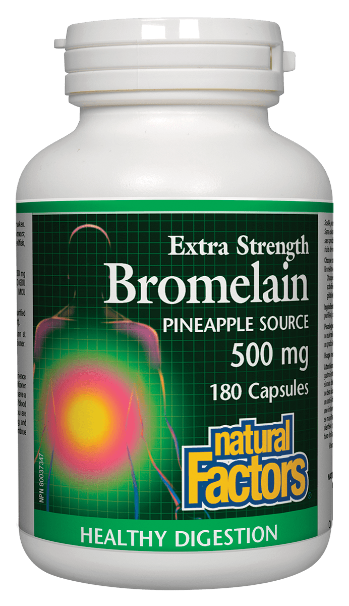 Natural Factors Bromelain 500 mg 180 Capsules