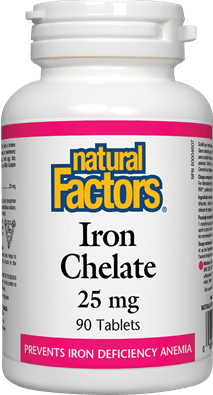 Natural Factors Iron Chelate 25 mg