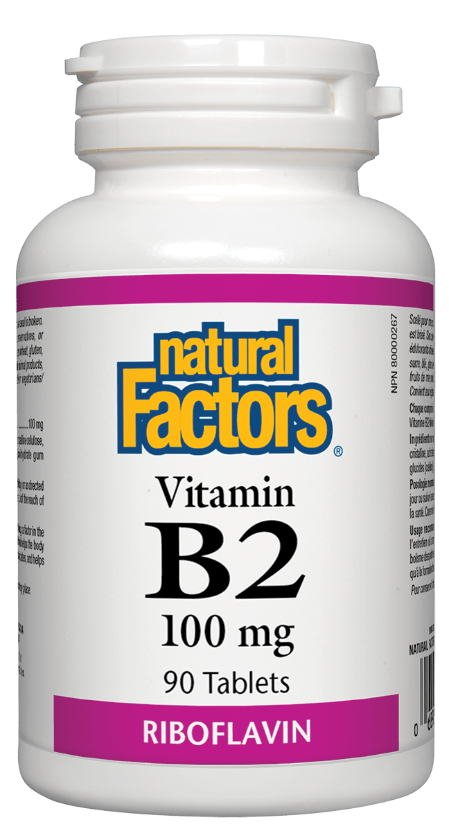 Natural Factors B2 Riboflavin 100 mg 90 Tablets
