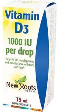 New Roots Vitamin D3 1000 IU 15 mL