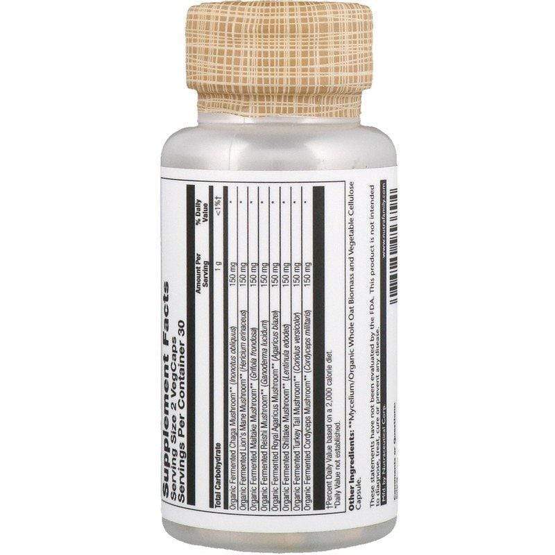 Solaray Organically Grown Fermented Mushroom Complete 600 mg 60 V-Caps