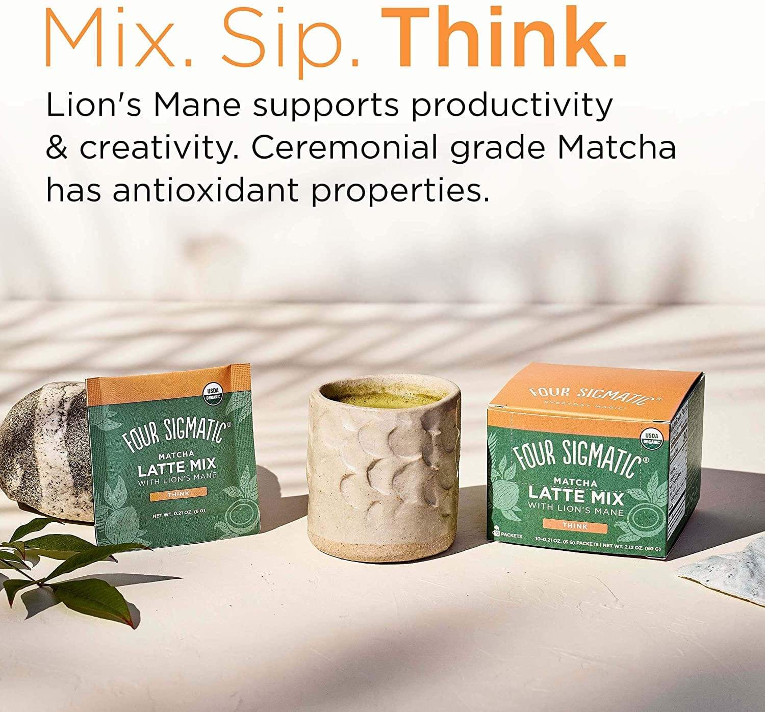 Four Sigmatic Mushroom Matcha Latte with Maitake 10 x 6 g Packets