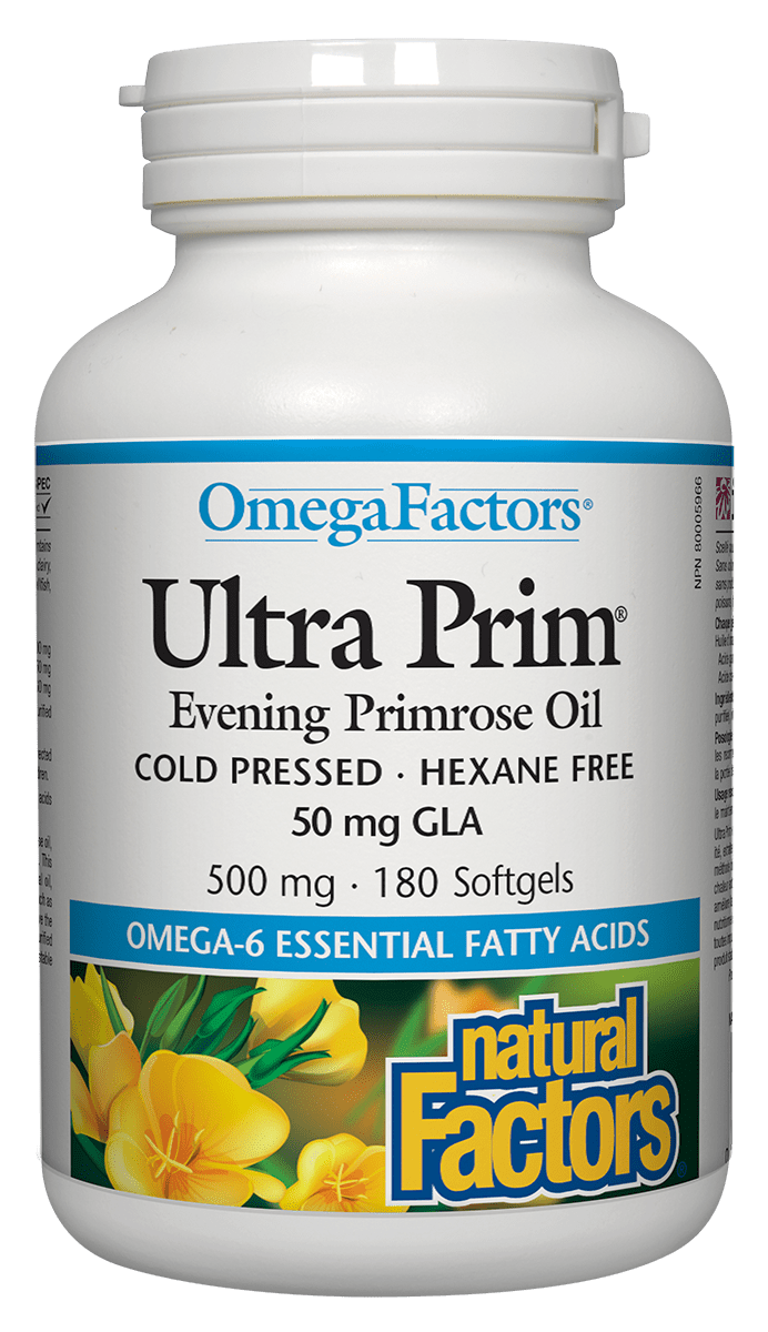 Natural Factors Ultra Prim Evening Primrose Oil 500 mg