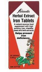 Flora Floradix Herbal Extract Iron Tablets 80 Tablets