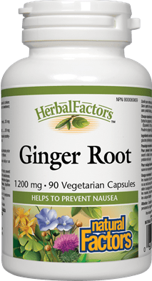 Natural Factors Ginger Root Extract 1200mg 90 Capsules