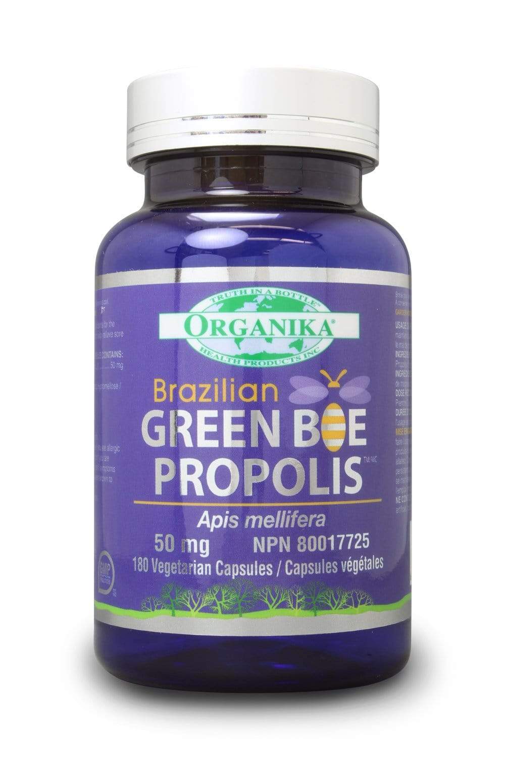 Organika BEE PROPOLIS (BRAZILIAN GREEN BEE PROPOLIS) 50MG 180 Capsules