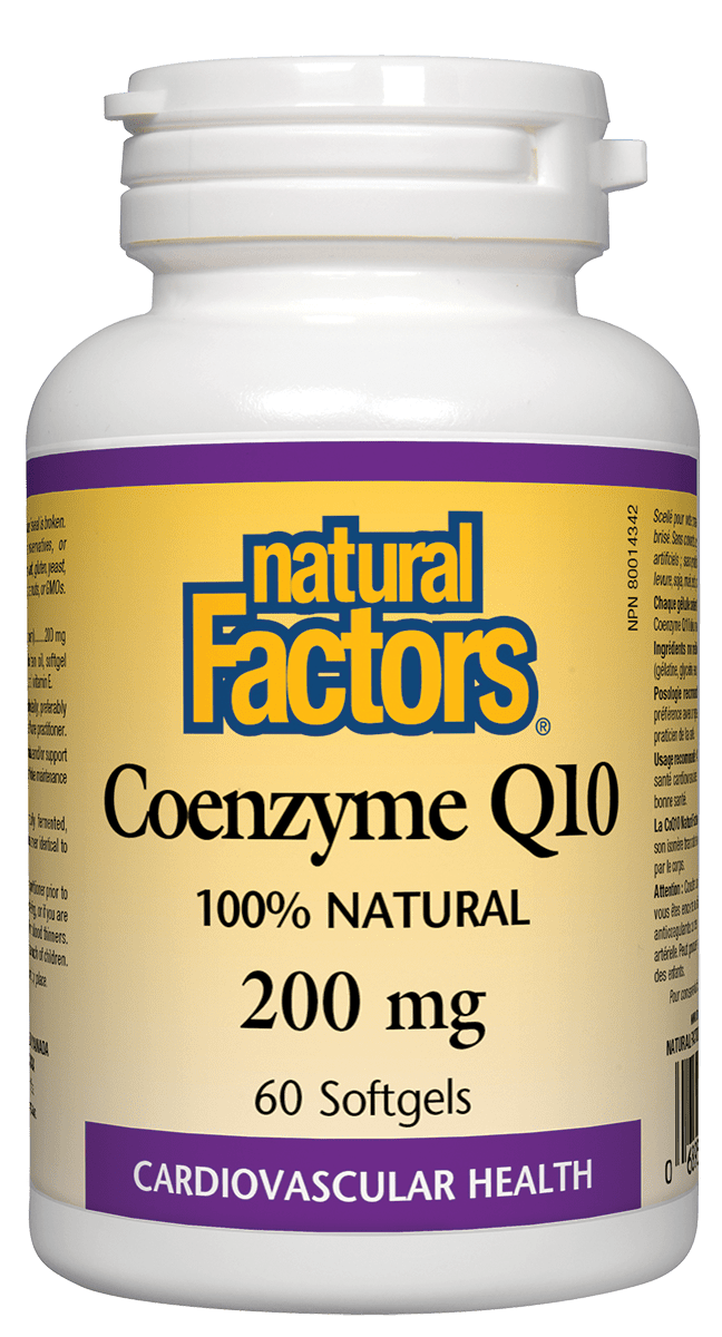Natural Factors Coenzyme Q10 200 mg 60 Softgels