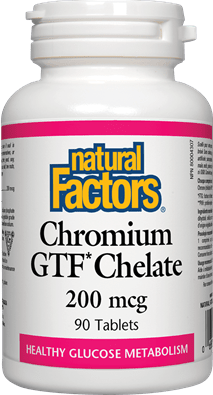 Natural Factors Chromium GTF 200 mcg 90 Tablets
