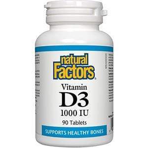 Natural Factors Vitamin D3 1000 IU, 90 Tablets
