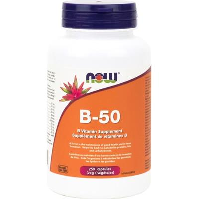 NOW, Vitamin B-50 Complex, 250 V-Caps