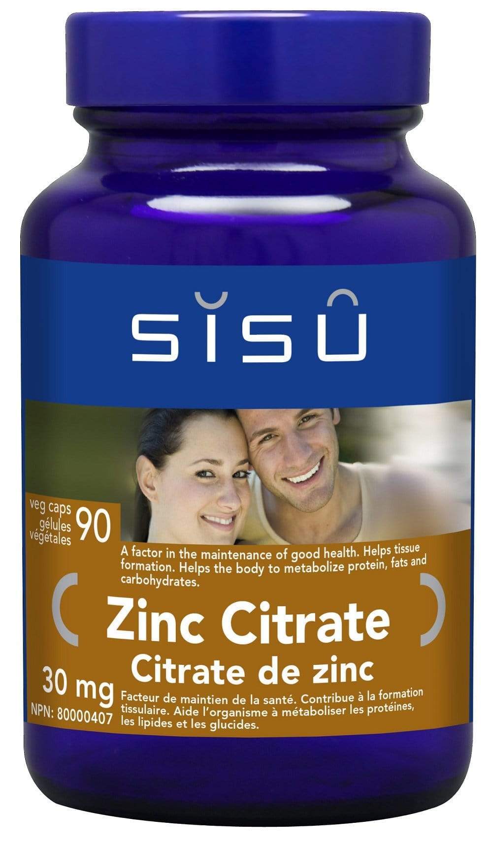 Sisu Zinc Citrate 30 mg 90 Capsules