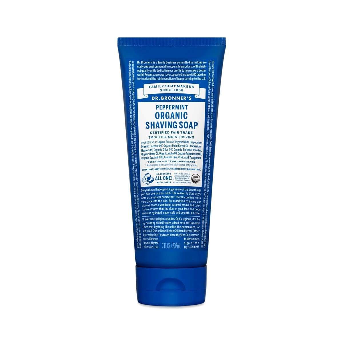 Dr. Bronner's Peppermint Organic Shaving Soap