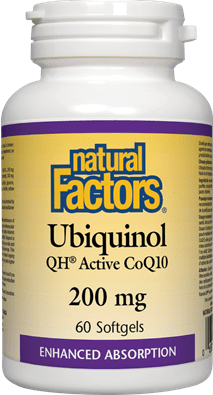 Natural Factors Ubiquinol QH Active CoQ10 200mg