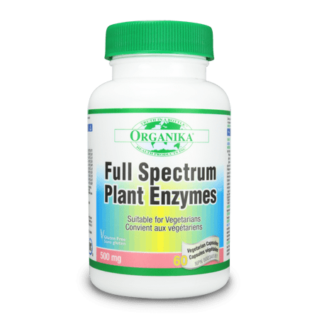 Organika FULL SPECTRUM PLANT ENZYMES 500MG 60 Capsules