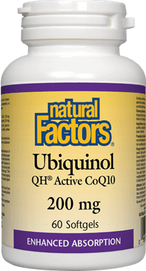 Natural Factors Ubiquinol QH Active CoQ10 200mg