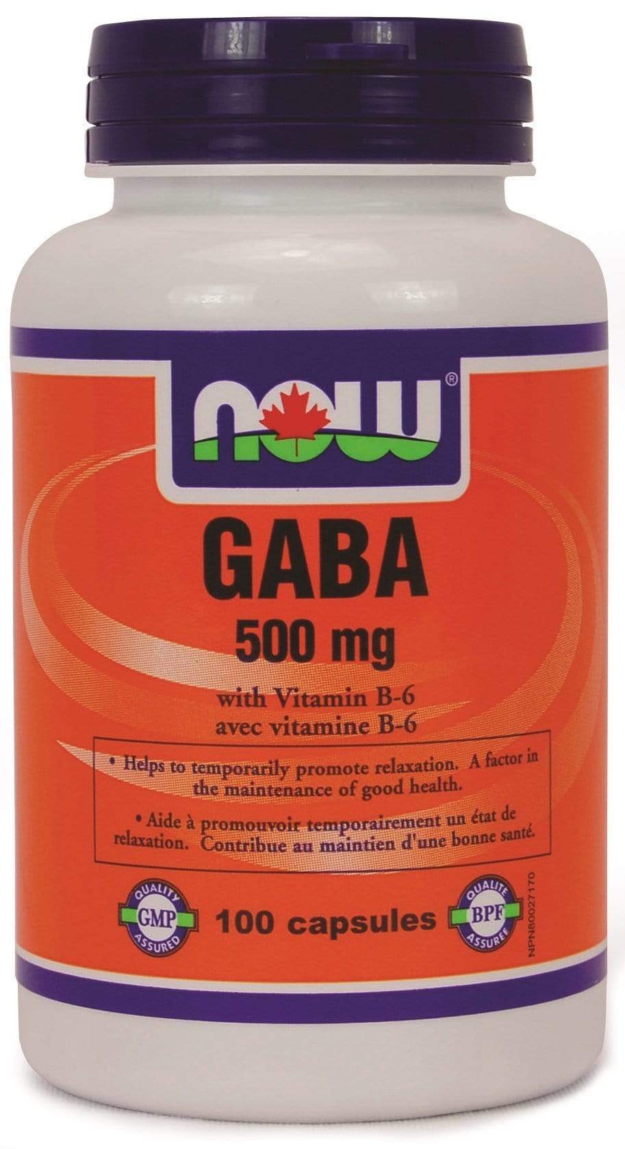 NOW GABA 500mg + B-6 100 V-Caps