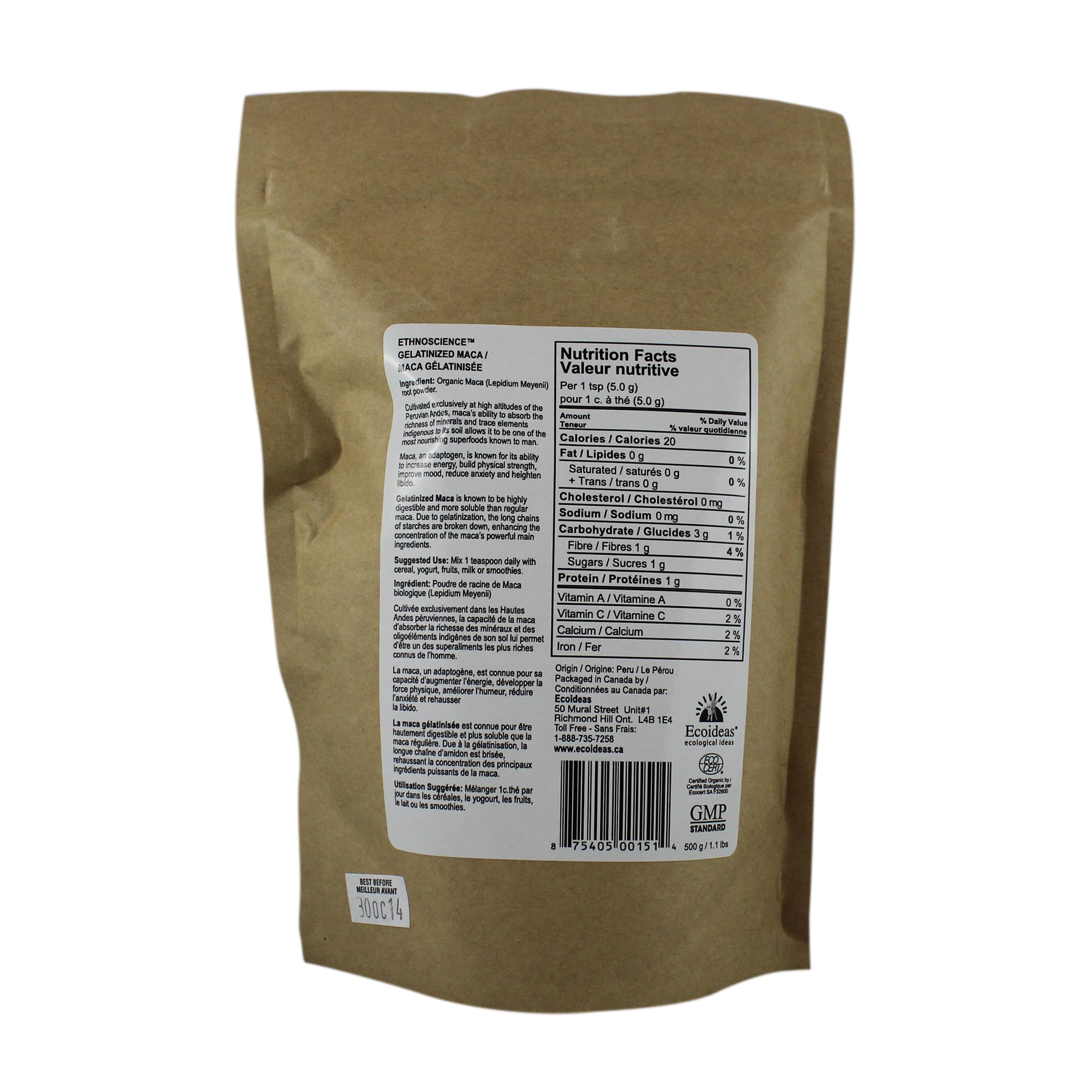 Ecoideas Gelatinized Maca 454g