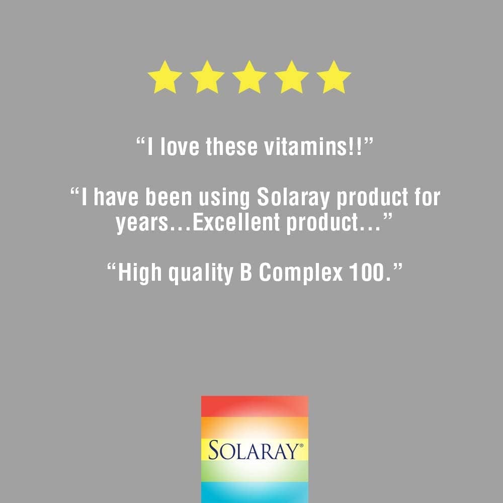 Solaray Vitamin B Complex 100mg 100 V-Caps