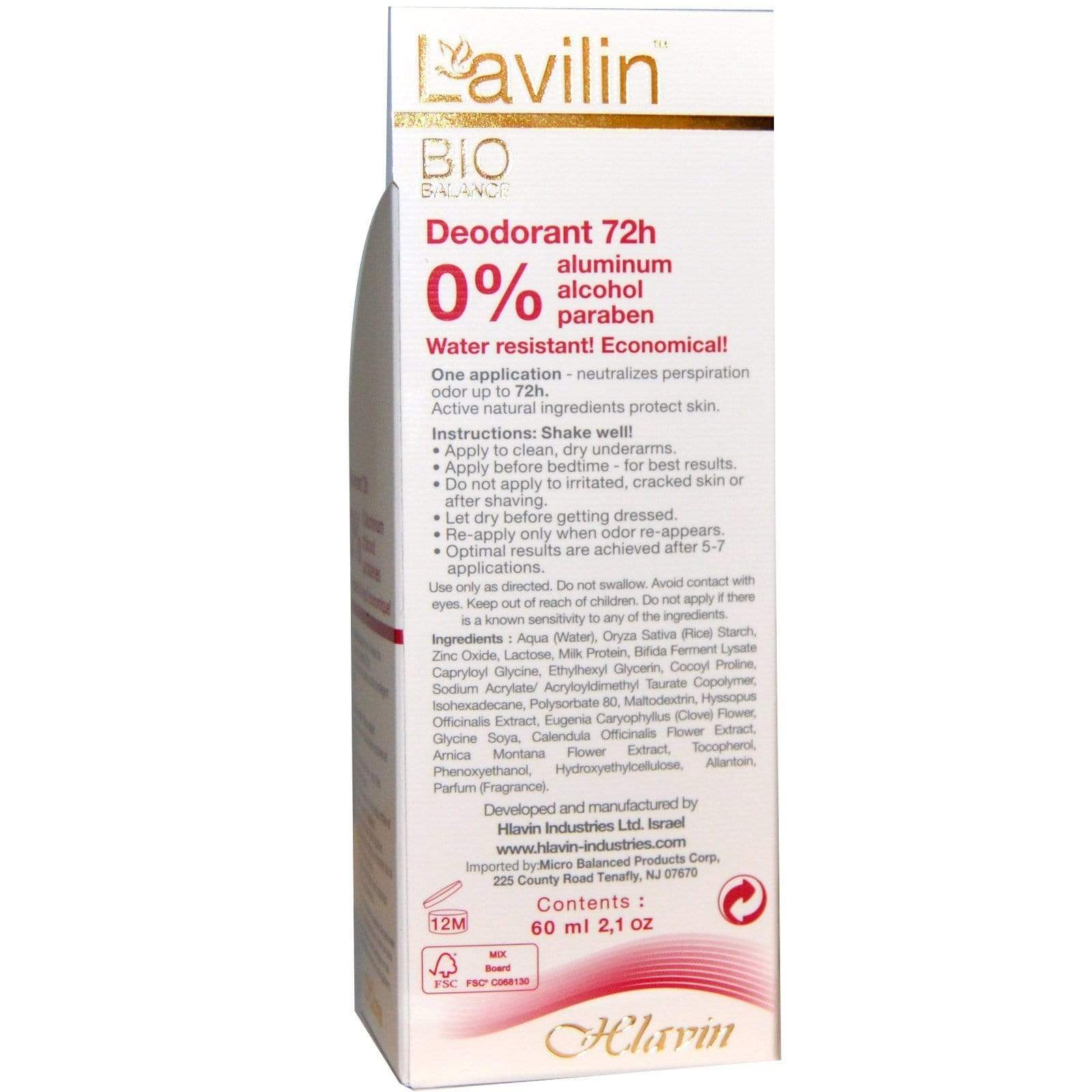 Lavilin - Stick 72 hour Deodorant