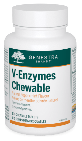 Genestra V-Enzymes Chewable Peppermint Flavour