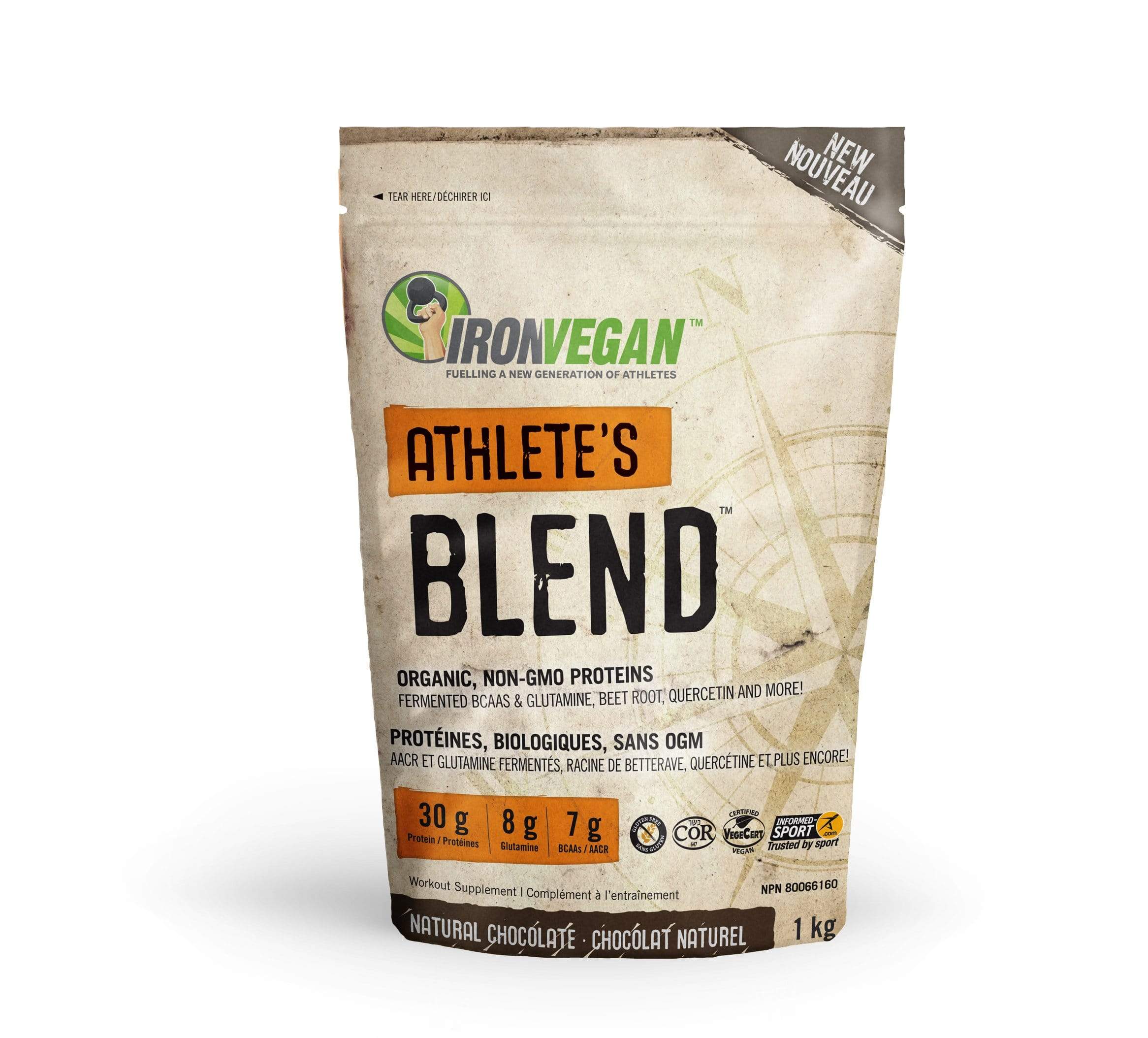 Iron Vegan Athlete's Blend Natural Chocolate 1 kg
