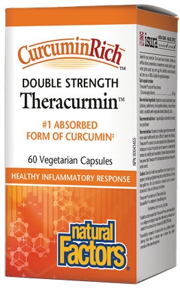Natural Factors Double Strength CurcuminRich Theracurmin 60 Capsules