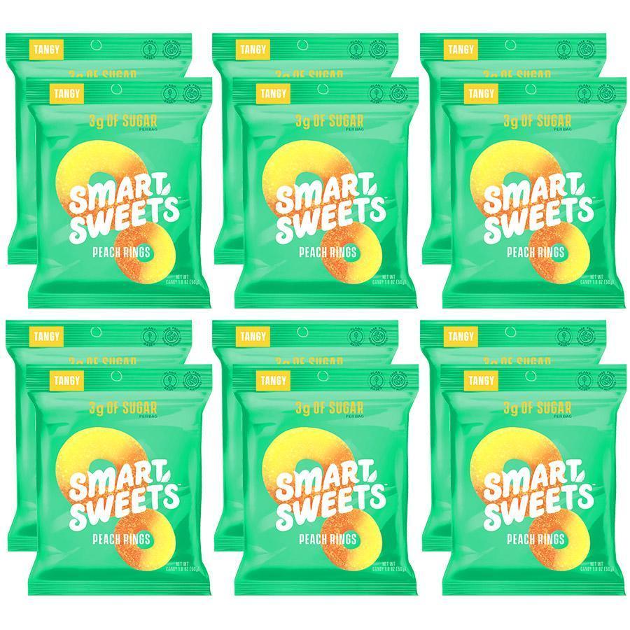 SmartSweets Peach Rings Box of 12