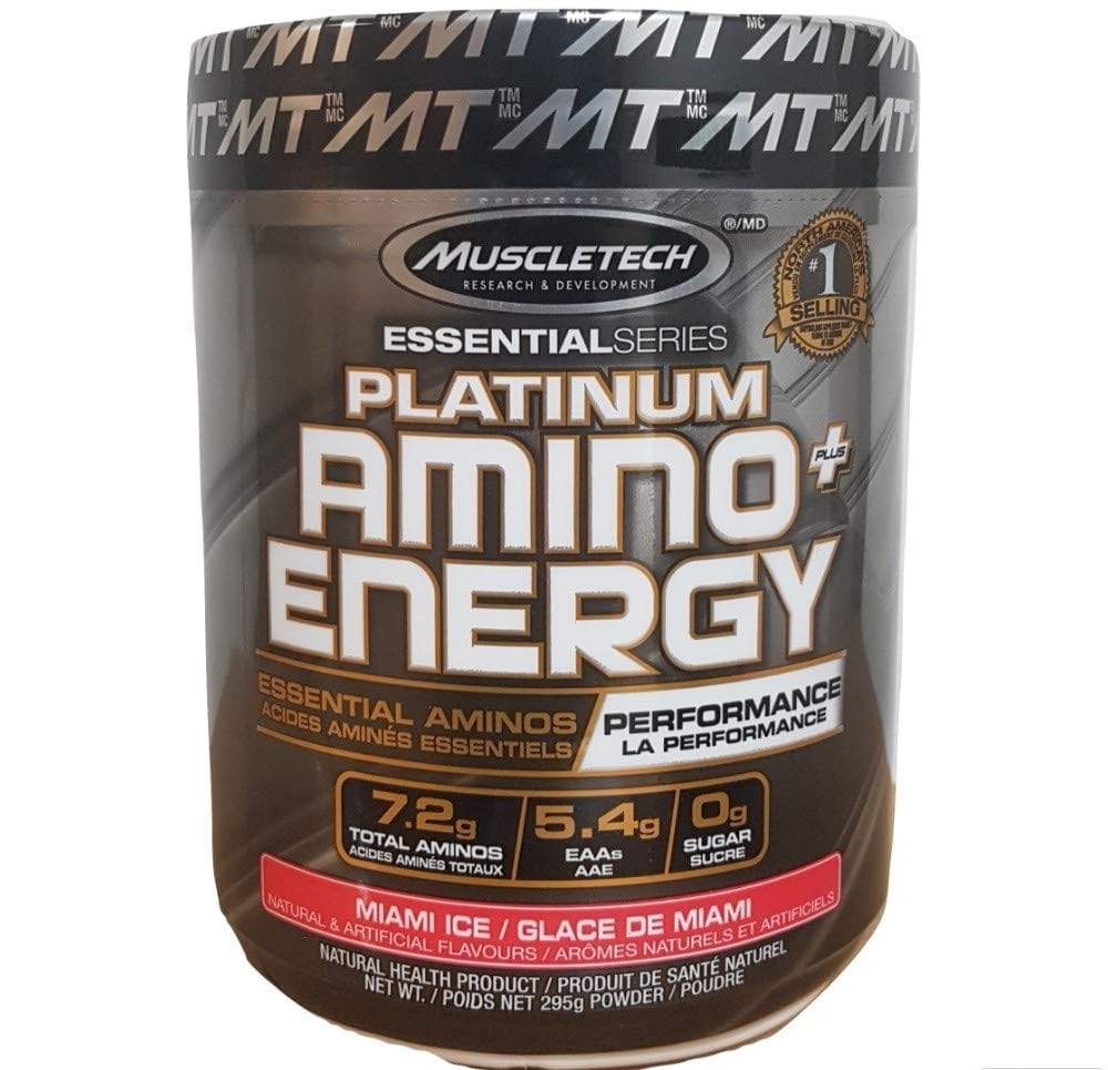 MuscleTech Platinum Amino+Energy, Miami Ice, 295 g