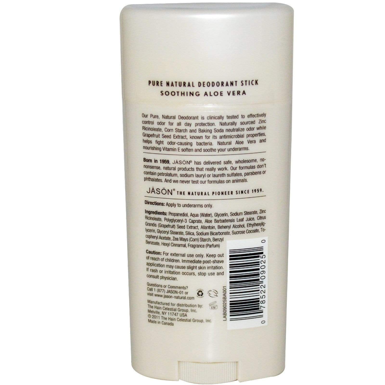 Jason Natural Soothing Aloe Vera Deodorant Stick