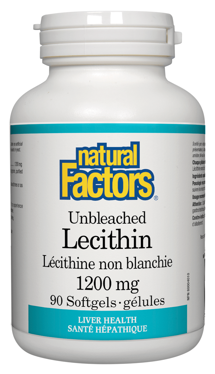 Natural Factors Unbleached Lecithin 1200 mg