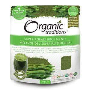 Organic Traditions Super 5 Grass Juice Blend