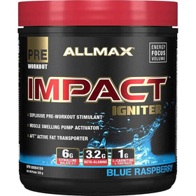 ALLMAX, Impact Igniter, Pre-Workout, Blue Raspberry, 328g