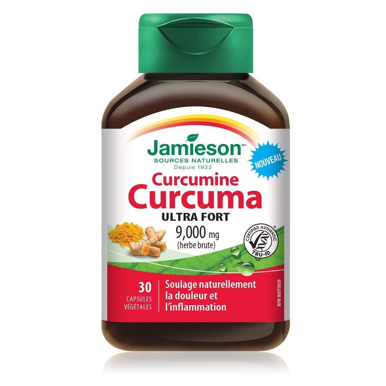 Jamieson Curcumin Turmeric Ultra Strength 9000 mg 30 Capsules