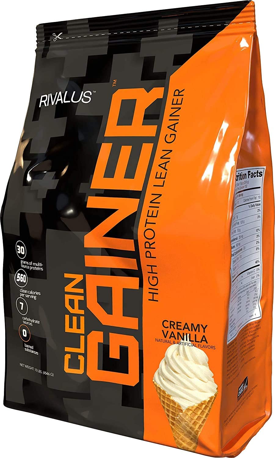 Rivalus Clean Gainer Smooth Vanilla Protein