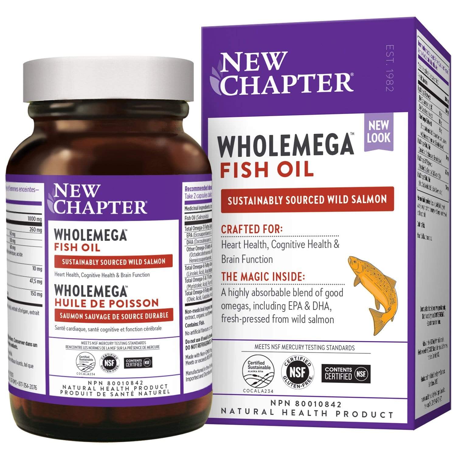 New Chapter Wholemega 1000 mg 120 Softgels