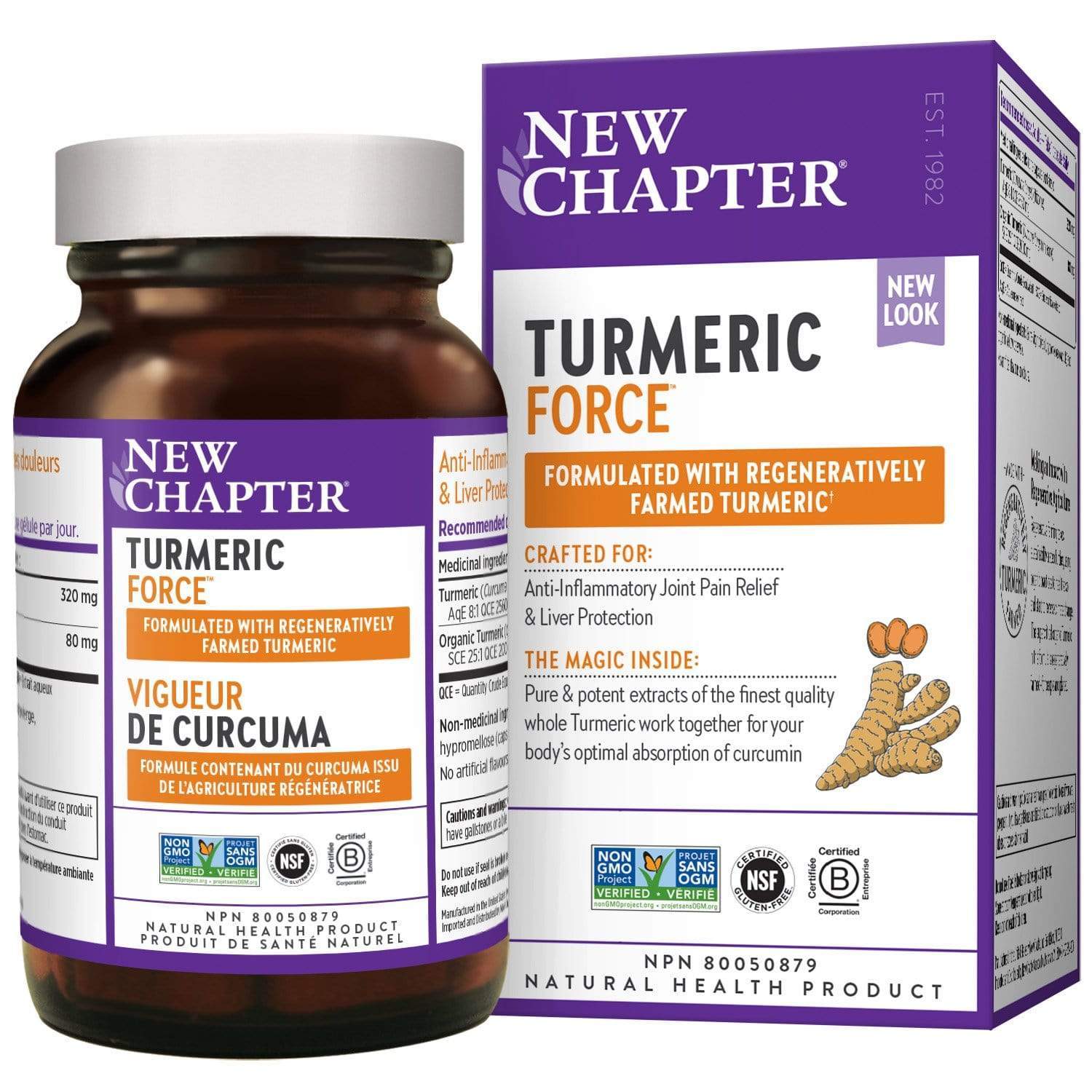 New Chapter Turmeric Force 30 Capsules