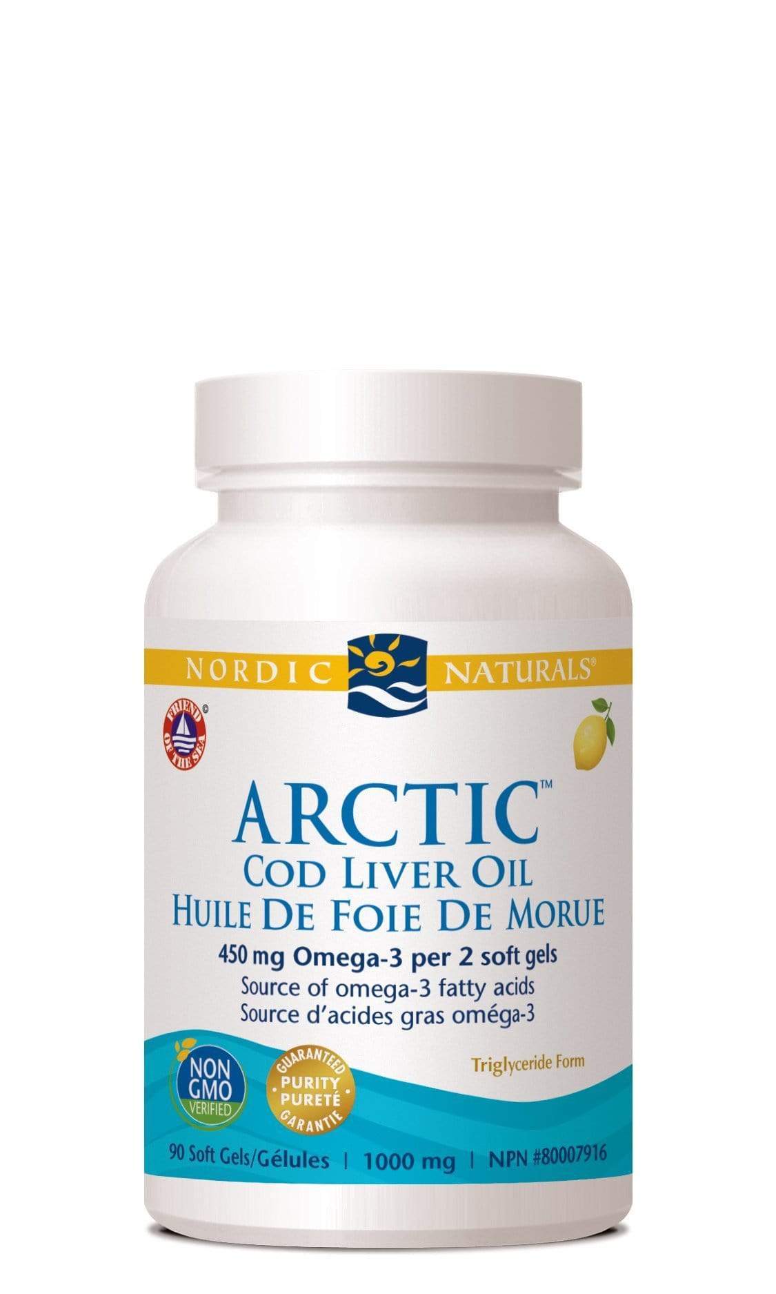 Nordic Naturals Arctic Cod Liver Oil 90 Softgels