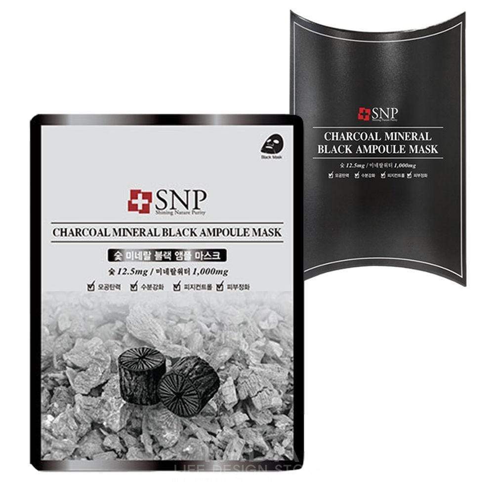SNP Charcoal Mineral Black Ampoule Mask