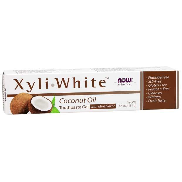 NOW XyliWhite Coconut Oil Toothpaste Gel