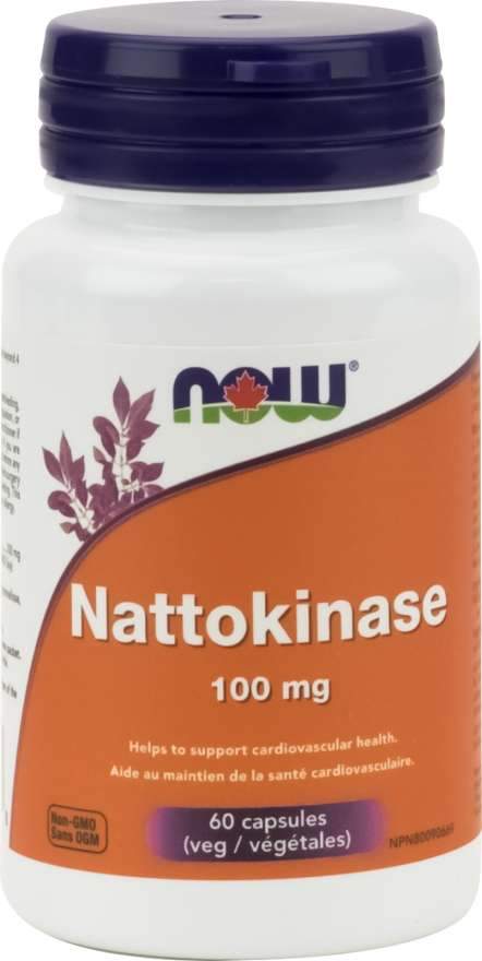 NOW, Nattokinase, 100mg, 60 V-Caps