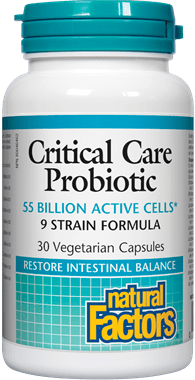 Natural Factors Critical Care Probiotic 55 Billion Active Cells 30 Capsules