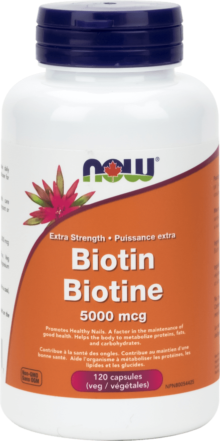 NOW Biotin 5000 mcg 120 V-Caps