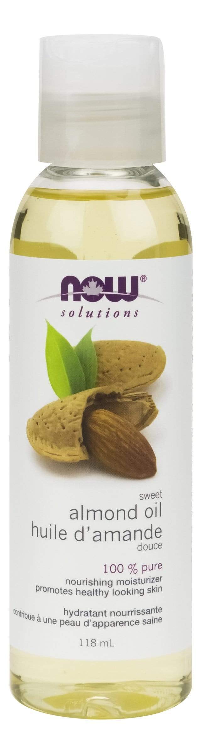 NOW, Sweet Almond Oil, 100% Pure, 118mL