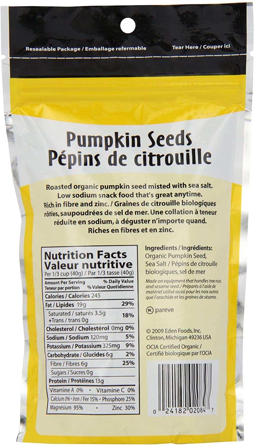 Eden Foods Organic Salted Pumpkin Seeds 113 g