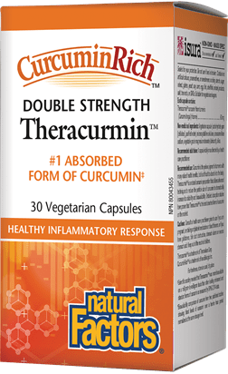 Natural Factors Double Strength CurcuminRich Theracurmin 30 Capsules