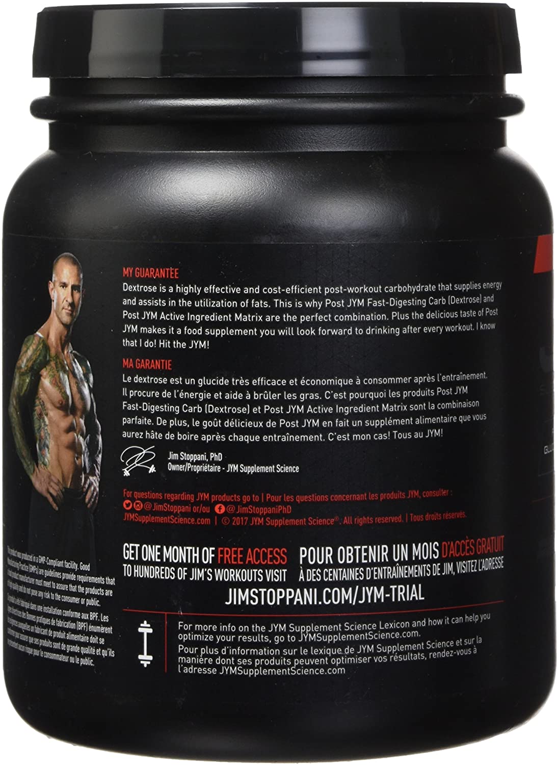 JYM POST Fast-Digesting Carb 993 g 30 Servings - Lemonade